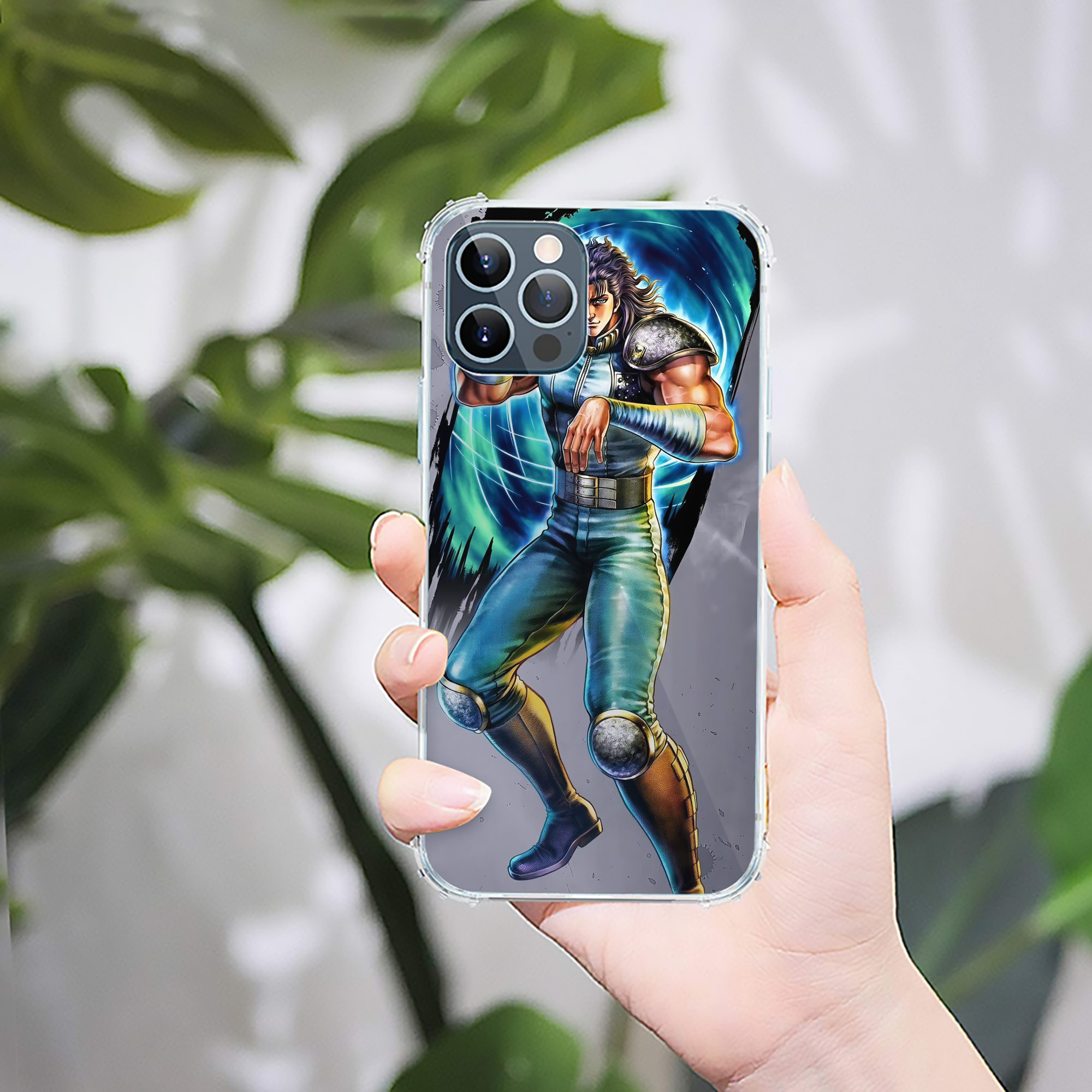 （画像用） 北斗の拳 Fist of the North Star 【iPhone 12シリーズ対応】透明スマホケース（クリアソフトケース）